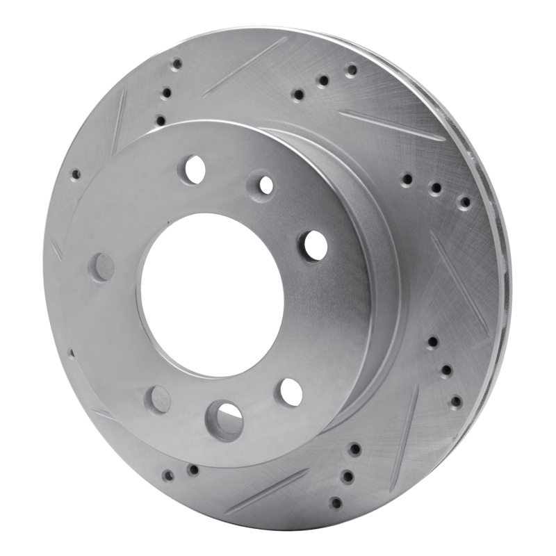 Dodge Sprinter 2500 Brake Rotor (1) - Front Left - R1 Concepts - Drilled & Slotted - Silver - `02-`06